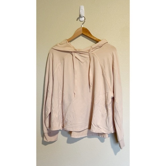 Athleta Peach Oversized Drawstring Boardwalk Hoodie 2X - Picture 3 of 11